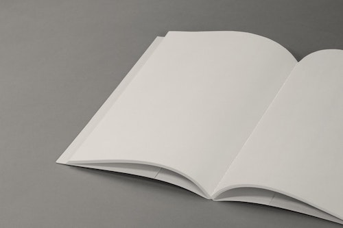 blank open book